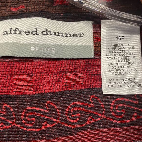 Alfred Dunner Women’s Lined Jacket Open Front Size 16P with beading - Picture 4 of 5